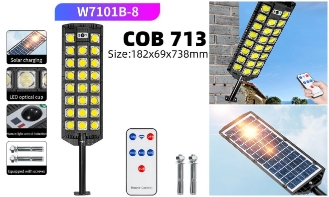 COB LED utcai lámpa 1500W
