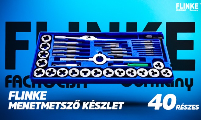 Flinke 40 részes menetmetsző 