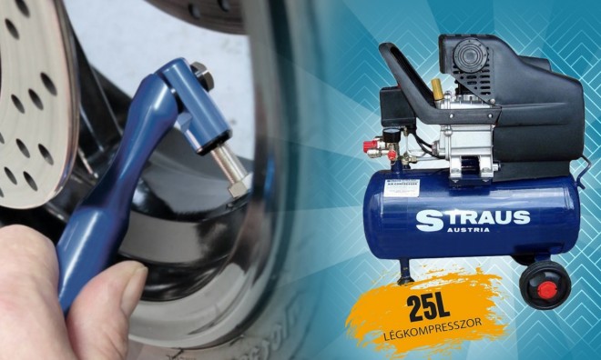 Straus kompresszor 25L