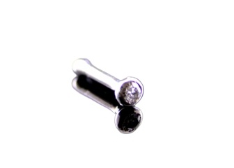 Gyémánt orr piercing
