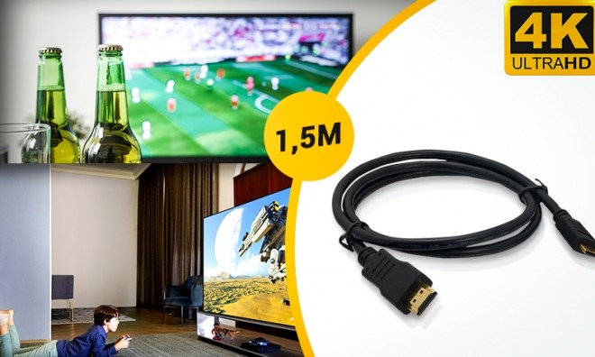 1,5m-es HDMI UHD kábel