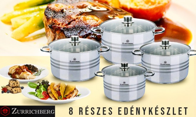 Zurrichberg 8 részes edények