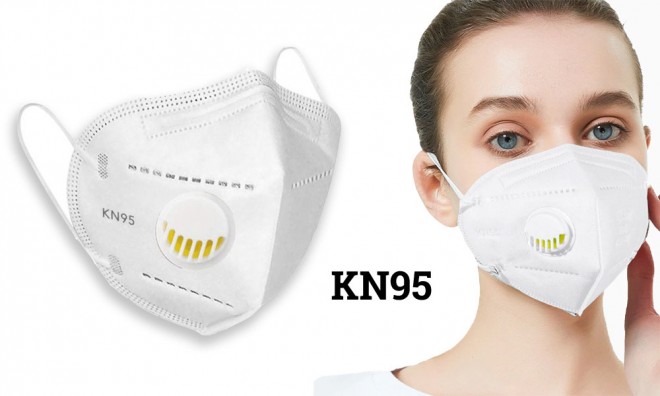 KN95 szelepes szájmaszk 