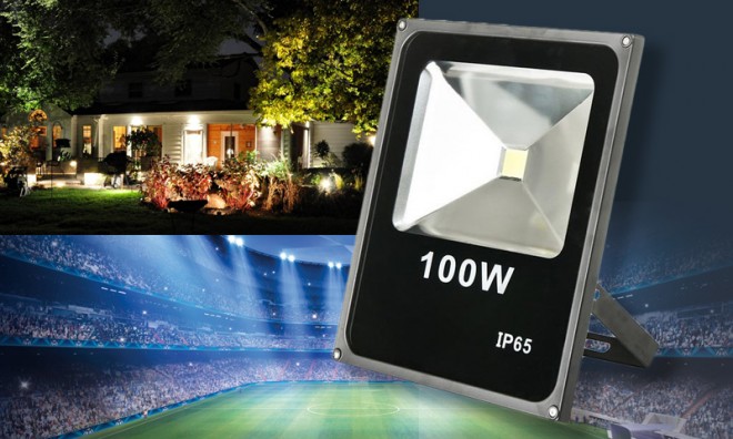100 wattos SMD LED reflektor