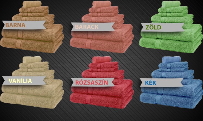 7 részes AQUA törölköző szett