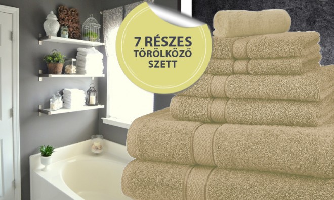 7 részes AQUA törölköző szett 7