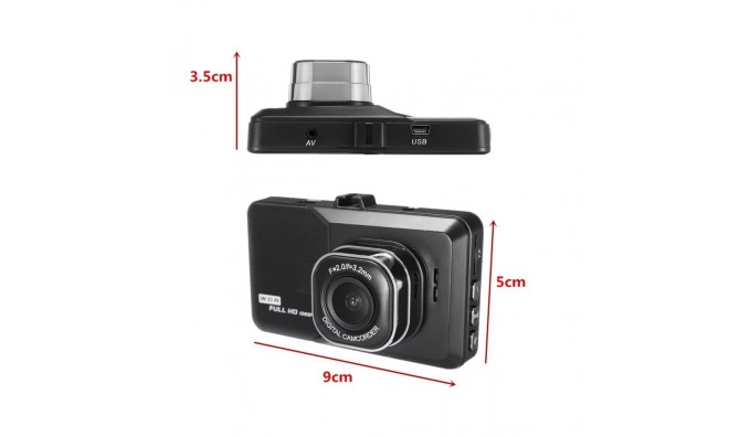 1080p Full HD autós kamera 3
