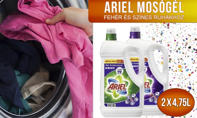Ariel mosógél 2 x 4,75 liter