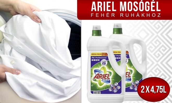 Ariel mosógél 2 x 4,75 liter 2