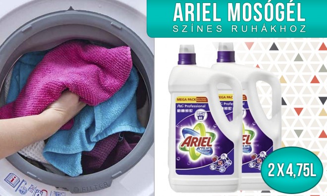 Ariel mosógél 2 x 4,75 liter 3