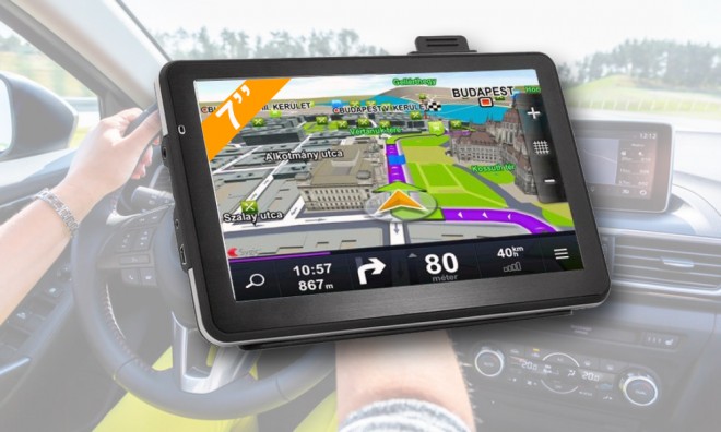 7'' GPS Európa térképpel