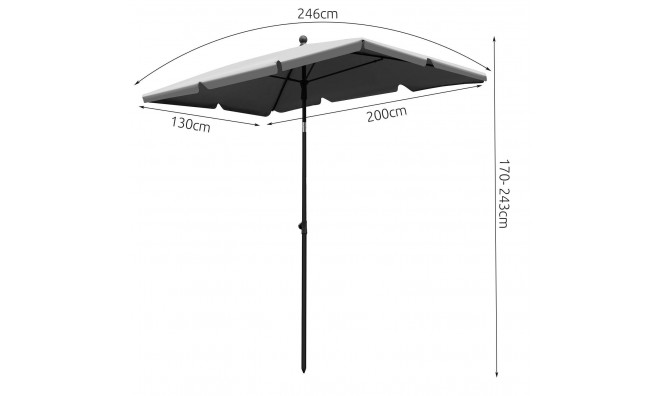 Állítható magasságú napernyő 5