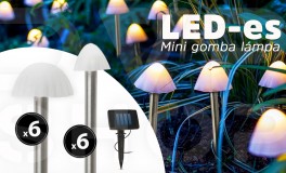 Kerti LED-es szolár lámpa