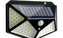 100 LED-es Napelemes lámpa 