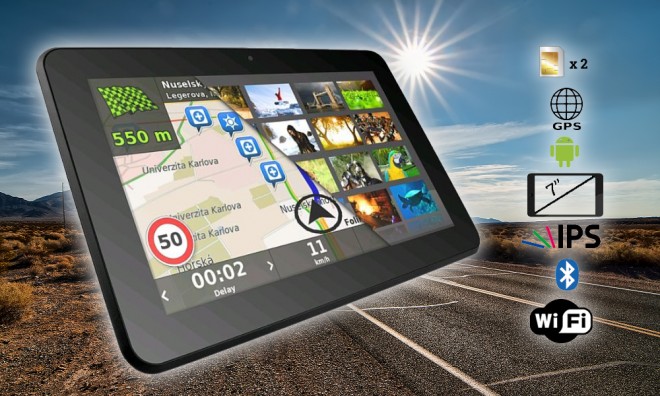 7'' GPS tablet IPS kijelzővel