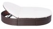 Polyrattan napozóágy párnával 4 - min