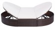 Polyrattan napozóágy párnával 2 - min