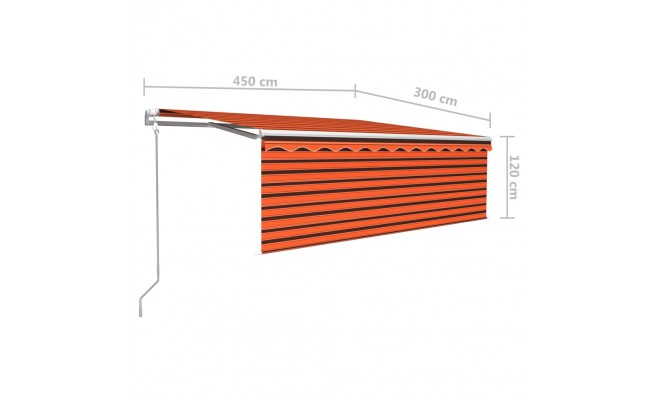 LED, szélérzékelős napellenző 7