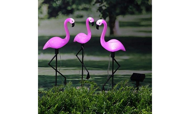 LED-es szolár flamingó 3