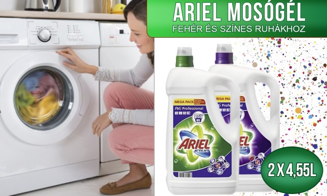 Ariel mosógél 2 x 4,55 liter