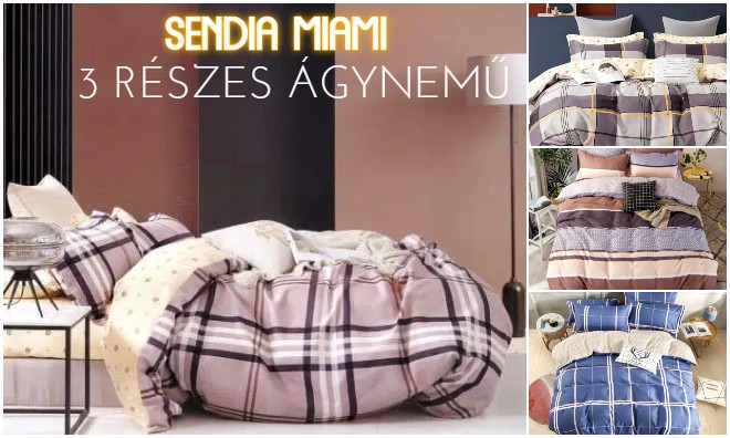 Miami 3 részes flanel ágynemű