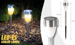 LED-es leszúrható kerti lámpa