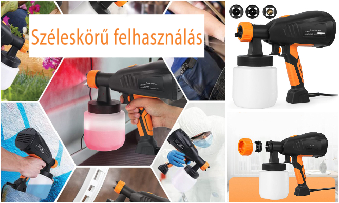 Elektromos festékszóró 800 ml