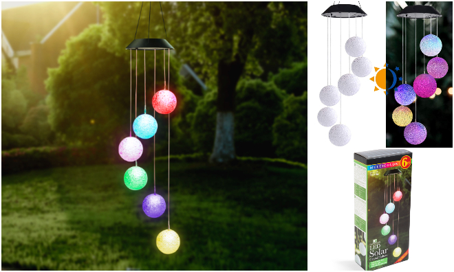 RGB Felakasztható solar lámpa