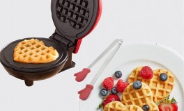 Mini Gofrisütő - szív alakú 350W