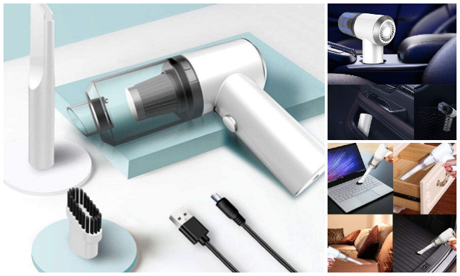 2in1 mini kézi porszívó USB-vel