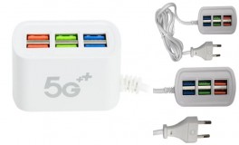 6 p. USB hálózati gyorstöltő