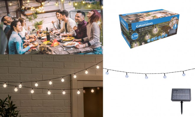 Grundig Solar gömb fényfüzér