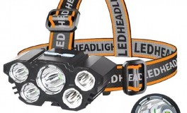 5 LED-es erős fényű fejlámpa L-T21
