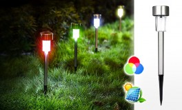 10 db RGB solar kerti lámpa