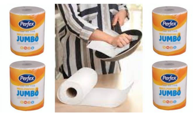 4 db PERFEX JUMBO PAPÍRTÖRLŐ 