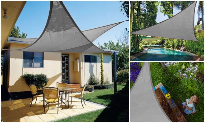 Napvitorla - 2 x 2 x 2 m - szürke