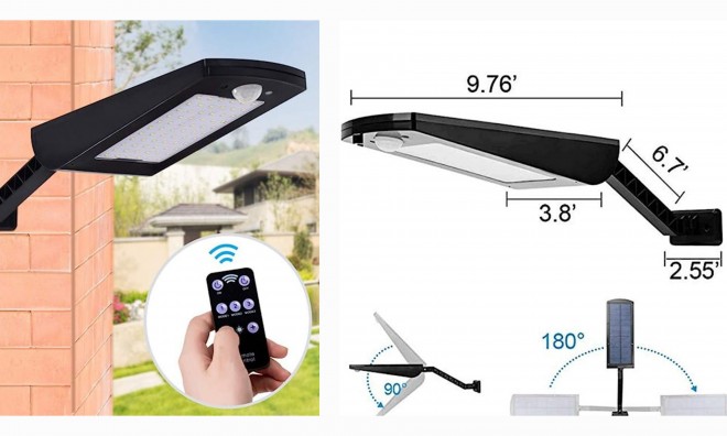 Távirányítós utcai LED lámpa