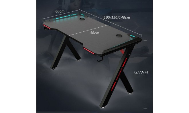 Apollon R5 ledes gamer asztal 3