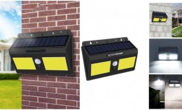 96 COB LED-es napelemes lámpa