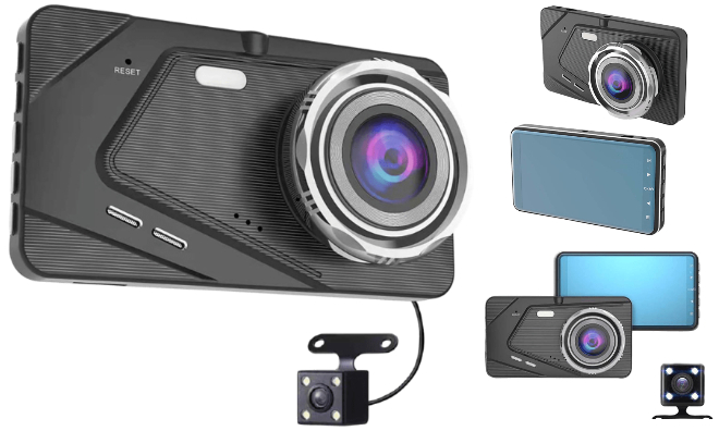 1080P HD dual lencsés autós kamera