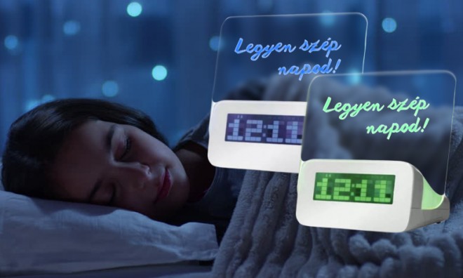 Üzenőtáblás LED ébresztőóra 2