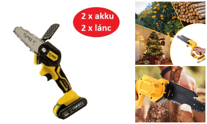 Flinke 48 V 2 akkus láncfűrész