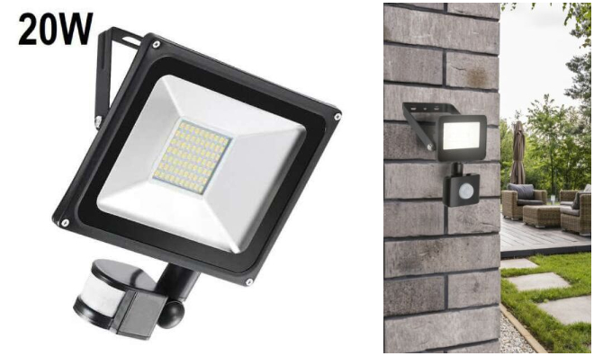 20W Mozgásérzékelős LED reflektor