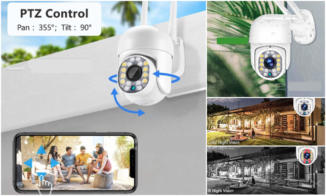 LAN A16 Wifi IP Kamera FullHD 1080p