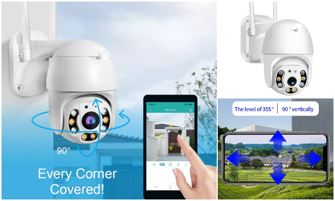 5G Wifi PTZ Infra LED-es kamera