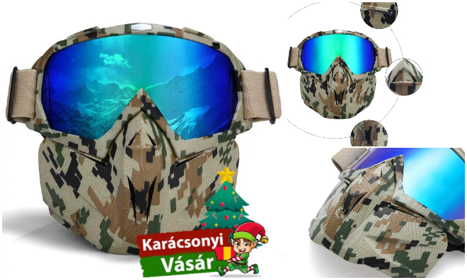 X-Treme Snowboard maszk military
