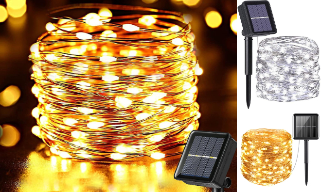 Napelemes LED Fényfüzér 10m, 50W