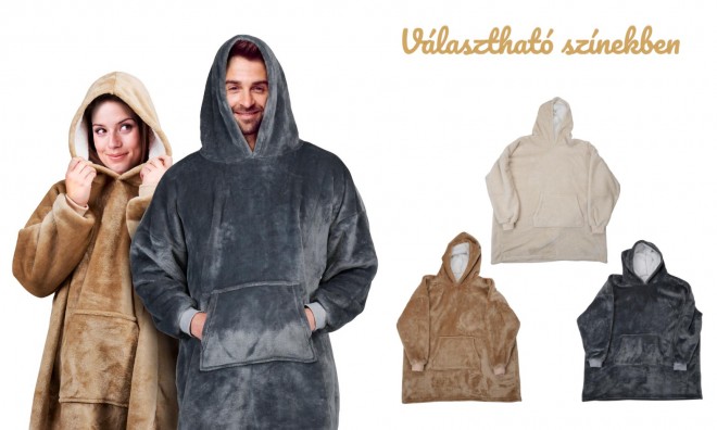 Belebújós takaró kapucnival