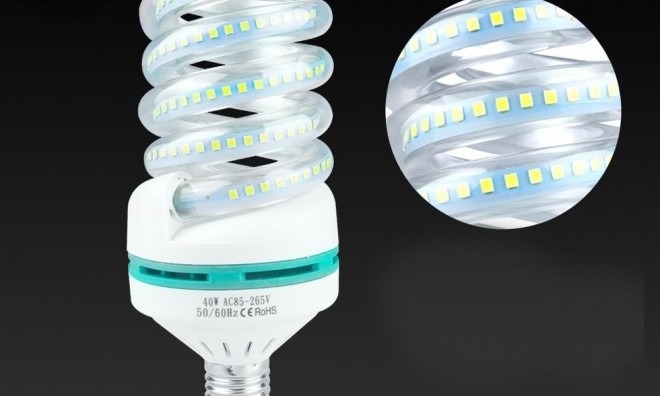 24W LED SPIRÁL fénycső E27 foglalat 2