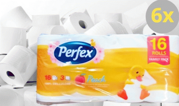 PERFEX 6x16 db WC papír GIGAPACK